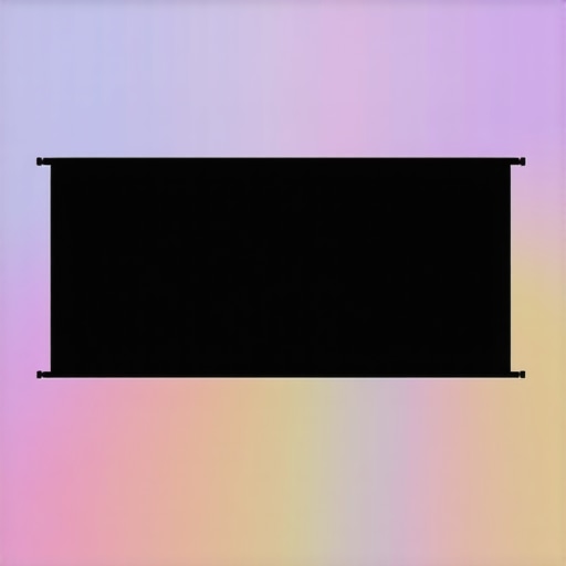 Advanced flexible projection screen with smart sensors in a modern home theater