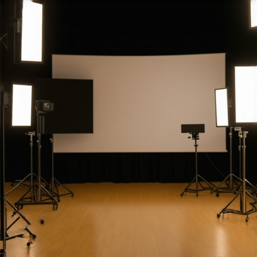 Essential Film Lighting & Projection Screens for Modern Cinematography