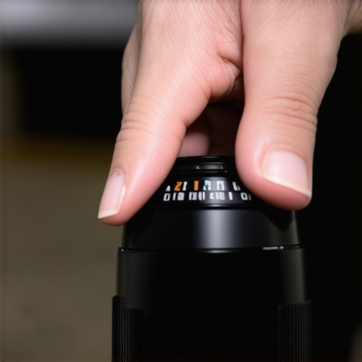 Filmmaker cleaning cine lens with microfiber cloth in studio setting.