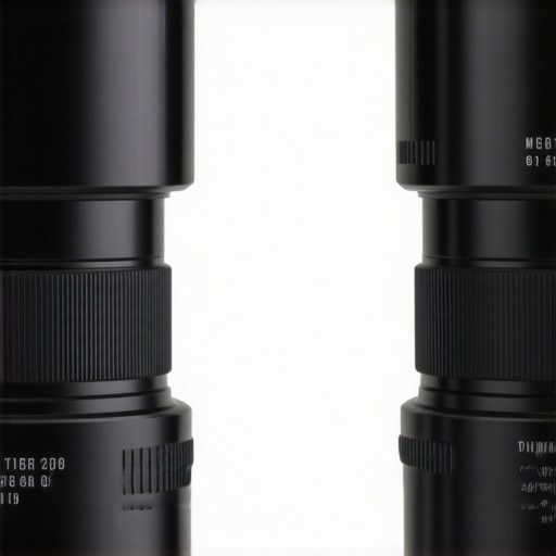 Close-up of professional cine lenses highlighting optical quality