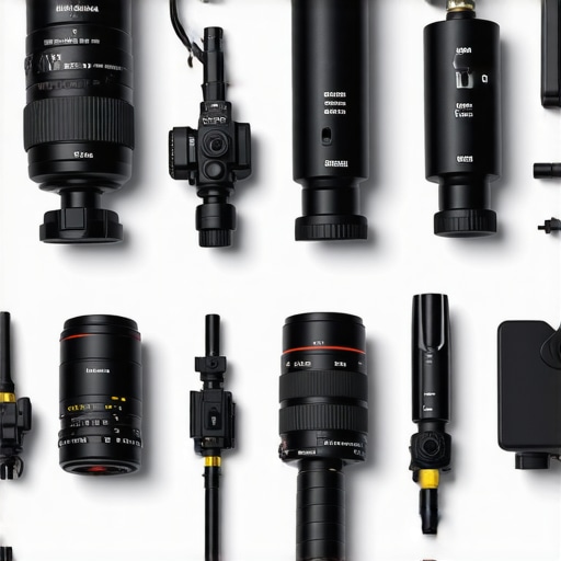 A tidy setup of camera supports, cine lenses, and lighting fixtures prepared for routine upkeep