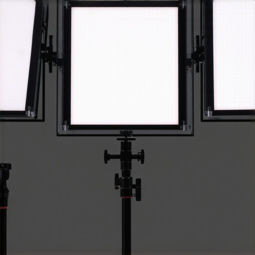 Close-up image showing GaN LED mats mounted on studio equipment to showcase cooling setup.