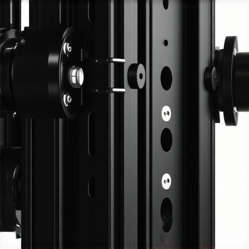 A detailed image of tungsten baseplates attached to a film camera rig, highlighting their robust construction and secure mounting.