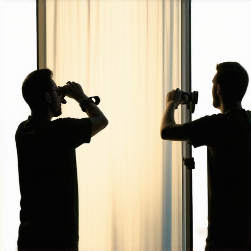 Film crew setting up a diffusing scrim to control sunlight for a shoot