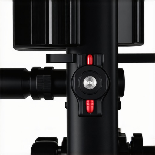 A detailed view of modern camera support gear with vibration damping components in a cinematography setup.