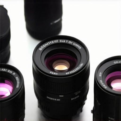 Professional cine lenses showing coatings and micro-contrast details