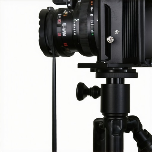 Precision Support Equipment for Cinema Detailed shot of support gear used by filmmakers to stabilize cameras and ensure consistent shots.