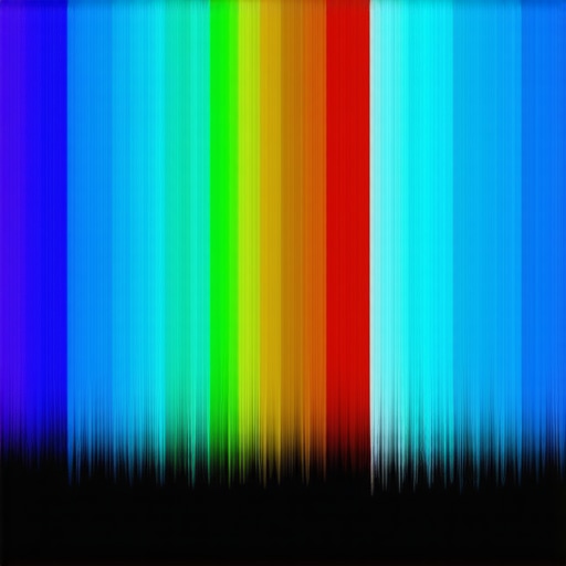 Testing True 10-bit Support with Gradient Patterns Monitor showing gradient test pattern for color accuracy