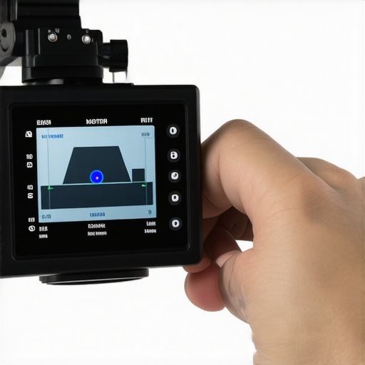 Gimbal Calibration Settings Adjustment Person adjusting gimbal motor calibration via app on a mobile device